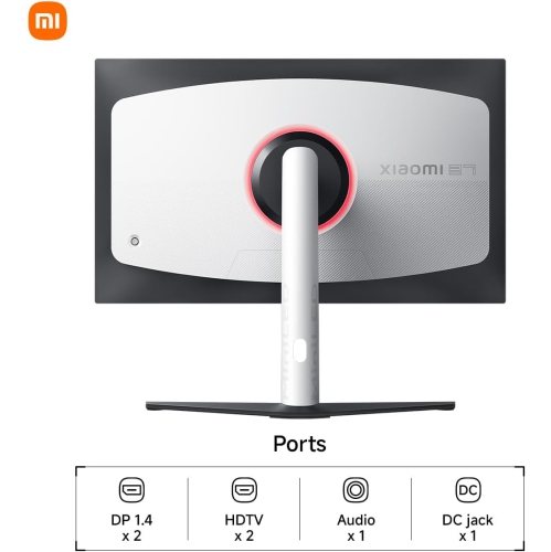 Xiaomi Mini-LED Gaming Monitor G Pro 27 inch HDR 1000 2K QHD 2560x1440, Fast IPS, 180Hz 1ms, 99% DCI-P3, AMD Freesync, Adjustable Angle, 2× HDMI 2.0,