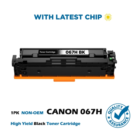 Printer Pro™ 1BK Compatible Replacement for Canon 067 CANON 067H Toner Cartridge High Yield - Color ImageClass LBP632Cdw LBP633Cdw MF652Cw MF653Cdw M