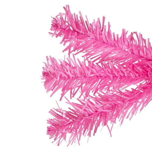 Pre-Lit Medium Pine Artificial Christmas Tree - 6' - Pink - Clear Lights