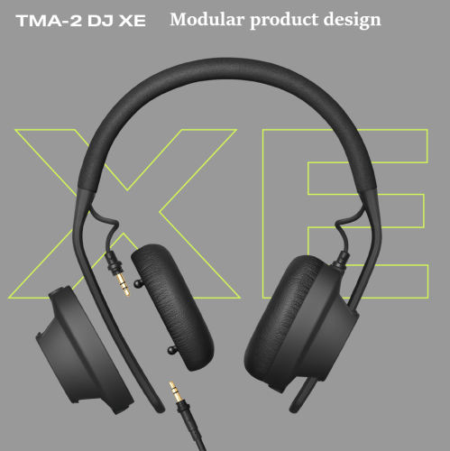 AIAIAI TMA-2 DJ XE On Ear Ultra Light Weight DJ Modular Headphones, Black