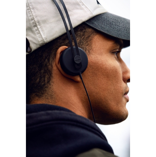 AIAIAI Tracks USB-C On Ear Headphones Adjustable Headband, Three-Button Controls with mic, Black