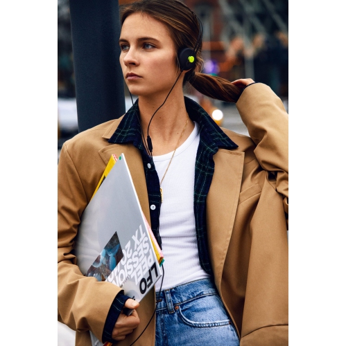 AIAIAI Tracks USB-C On Ear Headphones Adjustable Headband, Three-Button Controls with mic, Black