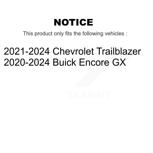 Rear Disc Brake Rotors Pair For Chevrolet Trailblazer Buick Encore GX K8-102628