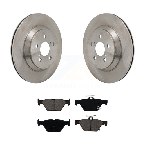 TRANSIT AUTO  Rear Brake Rotor & Semi-Metallic Pad Kit for Subaru Crosstrek With Electric Parking K8S-104192