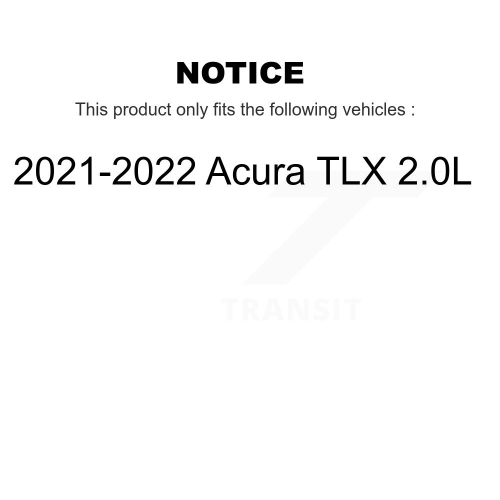 Front Rear Ceramic Pads And Disc Brake Rotors Kit For 2021-2023 Acura TLX 2.0L K8A-107825