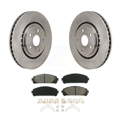 TRANSIT AUTO  Front Brake Rotor Semi-Metallic Pad Kit for Toyota Sienna Rav4 Prime Bz4X Subaru Solterra K8S-104150