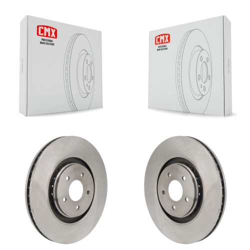 CMX  Front Disc Brake Rotor Pair for Mitsubishi Outlander Nissan Pathfinder Infiniti Qx60 Ariya K8-102621