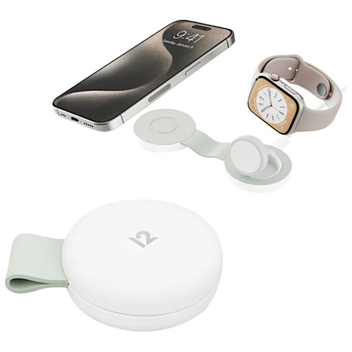 Twelve South Butterfly SE Qi2 2-in-1 Wireless Charger with MagSafe - White