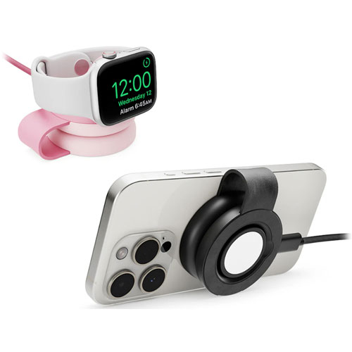 Chargeur sans fil 2-en-1 Butterfly SE Qi2 de Twelve South avec MagSafe - Noir