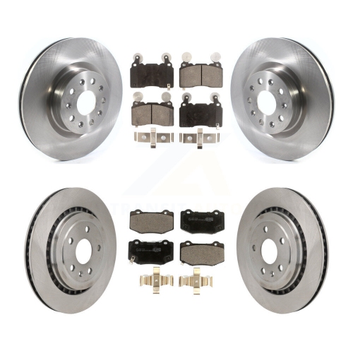 TRANSIT AUTO  Front Rear Disc Brake Rotors Ceramic Pad Kit for 2016 Chevrolet Camaro With Brembo Brakes K8T-104467