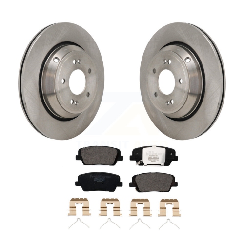 Rear Disc Brake Rotors And Ceramic Pads Kit For Genesis G70 Kia Stinger G80 K8T-104757