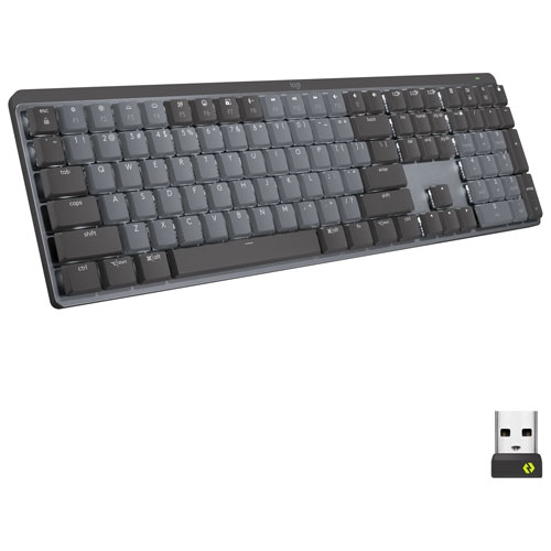 Brand New - Logitech MX Mechanical Wireless Full-size Backlit Tactile Keyboard - Graphite