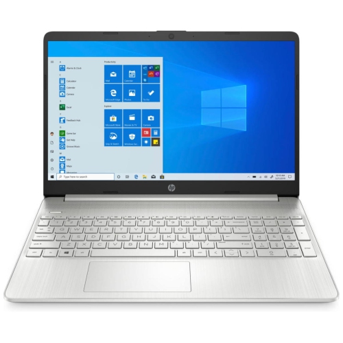 HP  Refurbished (Good) 15.6" HD Touch Screen Laptop (Ryzen 7-5700U, 12GB Ram, 256GB SSD, Windows 11) - Natural (4W2K4Ua) In Silver