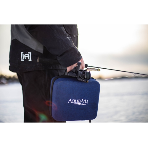 Aqua-Vu AV822 HD Underwater Camera: 8" HD Display, 1080p, 60ft Cable, Waterproof, Real-Time Video, HDMI Out, Built-In DVR, 9-Hour Battery, IR Light