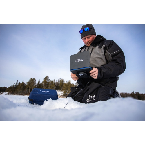 Aqua-Vu AV822 HD Underwater Camera: 8" HD Display, 1080p, 60ft Cable, Waterproof, Real-Time Video, HDMI Out, Built-In DVR, 9-Hour Battery, IR Light