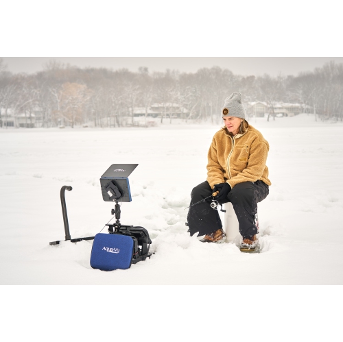 Aqua-Vu AV822 HD Underwater Camera: 8" HD Display, 1080p, 60ft Cable, Waterproof, Real-Time Video, HDMI Out, Built-In DVR, 9-Hour Battery, IR Light