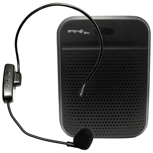 Mini amplificateur vocal personnel UHF avec microphone sans fil Amp-Up de HamiltonBuhl (PA-25E)