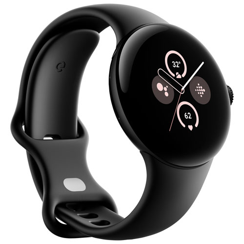 Koodo Google Pixel Watch 2 40mm LTE Black Aluminum Case with Black Active Band - Monthly Tab Payment