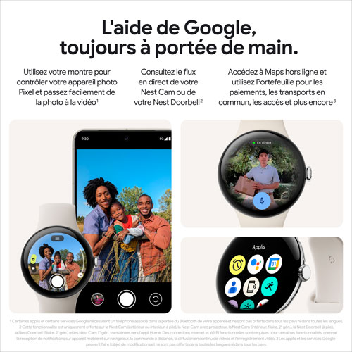 Koodo Google Pixel Watch 3 41mm LTE Champagne Gold Aluminum Case with Hazel Active Band - Monthly Tab Payment