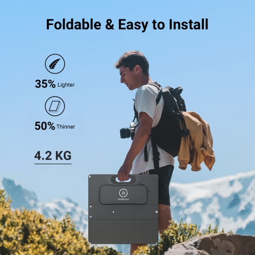 Dabbsson 120W Solar Panel Foldable with Adjustable Kickstand