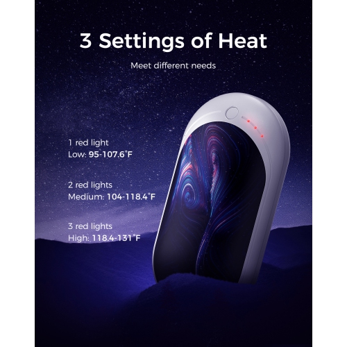 OOCOOPA HotPal Hand Warmer Rechargeable, 1 Pack 5200mAh Electric Portable Pocket Heater, Tech Gifts for Raynauds, Hunting, Camping