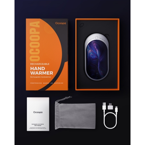 OOCOOPA HotPal Hand Warmer Rechargeable, 1 Pack 5200mAh Electric Portable Pocket Heater, Tech Gifts for Raynauds, Hunting, Camping