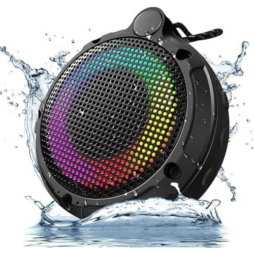 VECELOLIBILIS  Bluetooth Speaker Wireless \w Led Lights, Speakers Bluetooth Wireless 24W, Hi-Quality Sound, Portable Speakers Bbluetooth, Dual