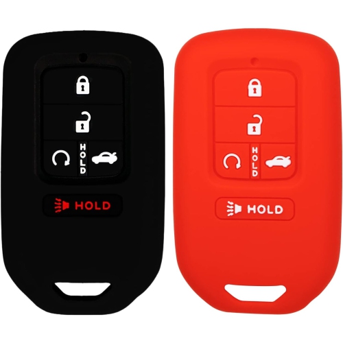 Silicone Case for Keyless entry Smart key fob Compatible with Honda Accord Civic CR-V CRV Pilot Rechargeable Battery Batteries Replacement Ni-MH AAA