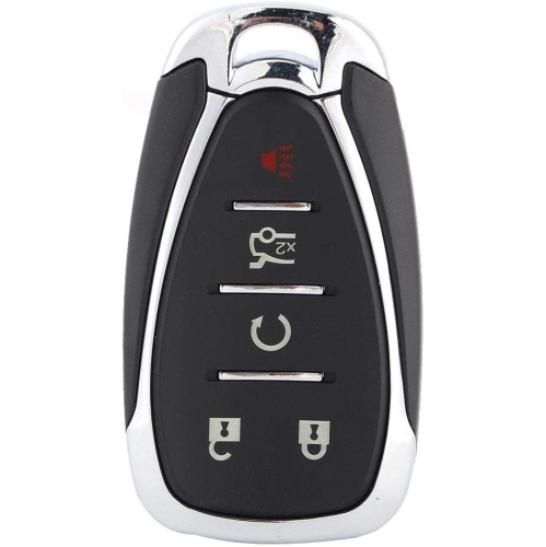 QIILU  2017 Ruze Key Fob, 5 Button 433Mhz Car Remote Key Fob Uncut Car Key Fit Replacement for Chevy Malibu, Chevy Camaro, Rechargeable Battery