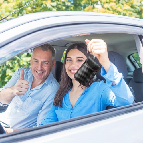 Faraday Cage with 2 Faraday Bags, Faraday Key Fob Protector Faraday Box RFID Signal er for Keyless Entry Rechargeable Battery Batteries Replacement