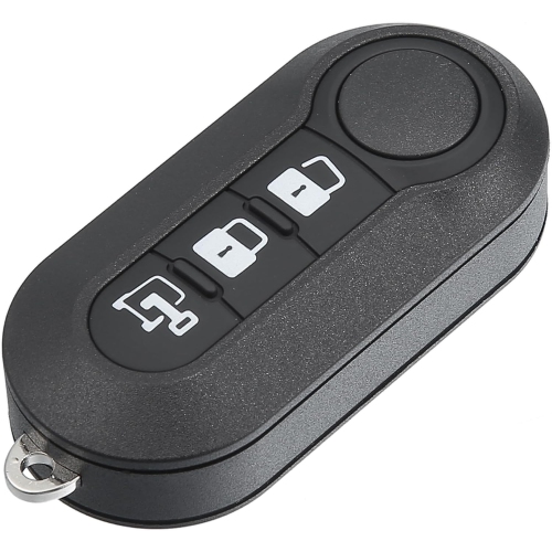 3 Buttons Keyless Entry Remote Key Fob Shell Case Cover for Ram ProMaster 1500 2500 3500 2015-2019 for Fiat Rechargeable Battery Batteries Replacemen