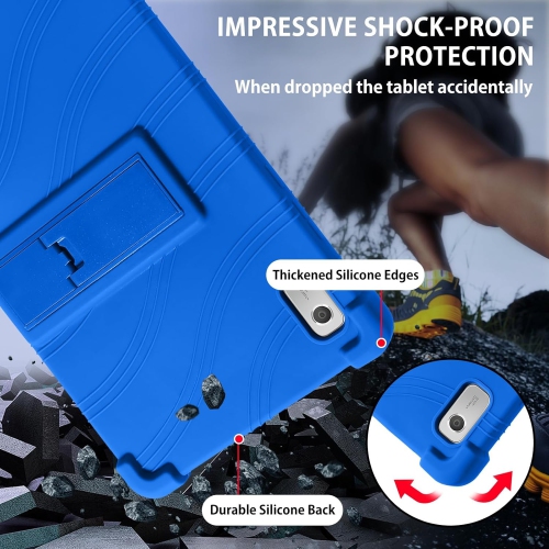 Case for Lenovo Tab M9 9.0 inch 2023, Soft Silicone Tablet Case with Adjustable Kickstand Kids Friendly Rechargeable Battery Batteries Replacement