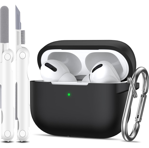 Image 1 de 5.. Étui pour AirPods Pro 2ᵉ/1ᵉʳ gén avec trousse et 4 paires d'embouts de rechange (TP/P/M/G), piles rechargeables Ni-MH AAA pour 550&nbsp;mAh