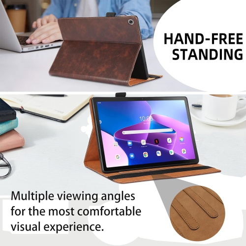 Flip Case for Lenovo Tab M10 Plus 10.6 inch 3rd Gen Premium PU Leather Folio Flip Cover with Multi-Angle Stand Rechargeable Battery Batteries
