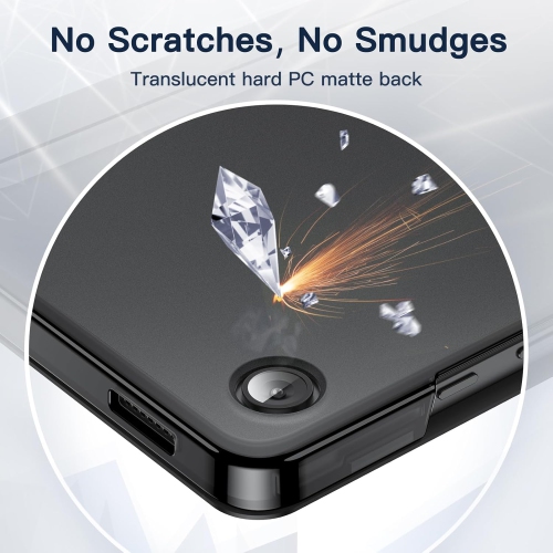 Case for Samsung Galaxy Tab A9 8.7-Inch 2023, Slim Translucent Back Tri-Fold Folio Stand Protective Tablet Cover Rechargeable Battery Batteries