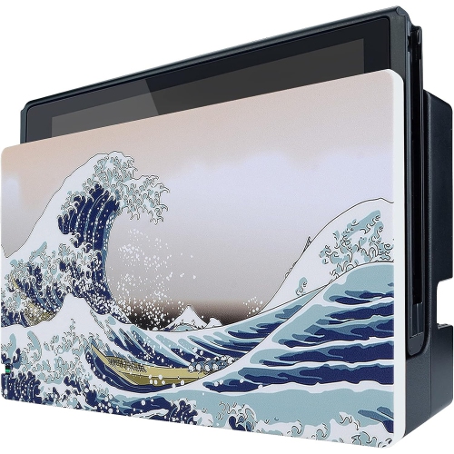 The Great Wave Patterned Custom Protective Case for Nintendo Switch Charging Dock, Dust Anti Scratch Dust Rechargeable Battery Batteries Replacement