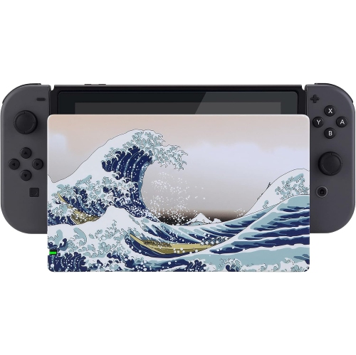 The Great Wave Patterned Custom Protective Case for Nintendo Switch Charging Dock, Dust Anti Scratch Dust Rechargeable Battery Batteries Replacement