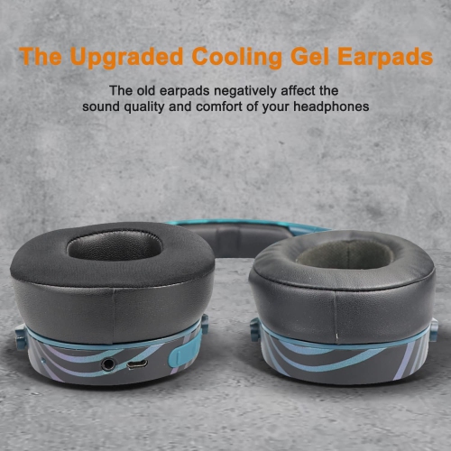 Cooling-Gel Earpads Cushions Replacement for Skullcandy Hesh 3/ANC/Evo & Crusher /ANC/Evo & Venue ANC Rechargeable Battery Batteries Ni-MH AAA for
