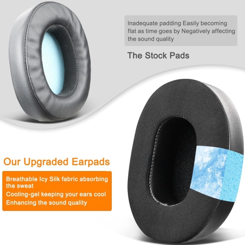 Cooling-Gel Earpads Cushions Replacement for Skullcandy Hesh 3/ANC/Evo & Crusher /ANC/Evo & Venue ANC Rechargeable Battery Batteries Ni-MH AAA for