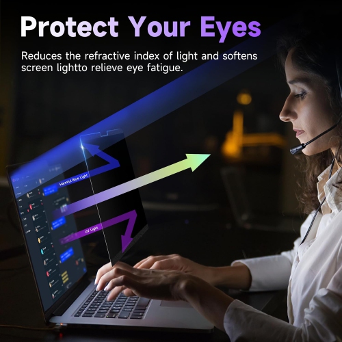 Laptop Magnetic Privacy Screen 15.6 Inch for Hp/Dell/Acer/Lenovo/ThinkPad/Asus/Sony, Removable 16:9 Aspect Rechargeable Battery Batteries Replacement