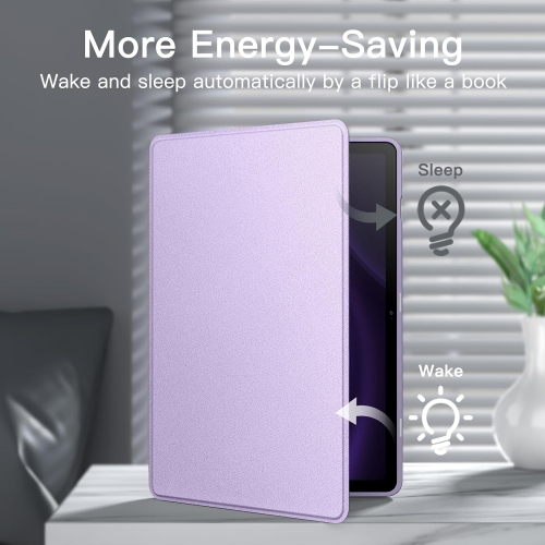 Étui pour Samsung Galaxy Tab S9 FE+/S9 FE Plus de 12,4&nbsp;po avec support S Pen, support folio mince; Support protecteur pour tablette; Piles