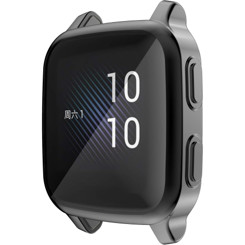 Compatible with Garmin Venu Sq 2 / Venu Sq Case, 2-Pack Full Coverage Screen Protectors Soft TPU Shockproof Rechargeable Battery Batteries