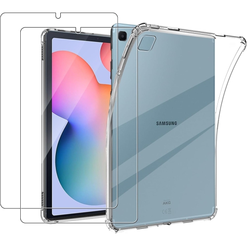 Crystal Clear Case for Samsung Galaxy Tab S6 Lite 10.4 Inch with Screen Protector, Rechargeable Battery Batteries Replacement Ni-MH AAA for Panasonic
