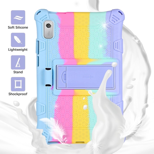 Tablet Case for Lenovo Tab M9 9.0 inch 2023(TB-310FU) Adjustable Stand Kids Friendly Soft Silicone Shockproof Rechargeable Battery Batteries