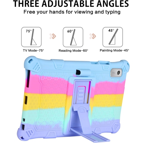 Tablet Case for Lenovo Tab M9 9.0 inch 2023(TB-310FU) Adjustable Stand Kids Friendly Soft Silicone Shockproof Rechargeable Battery Batteries