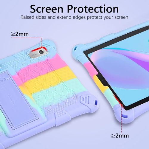 Tablet Case for Lenovo Tab M9 9.0 inch 2023(TB-310FU) Adjustable Stand Kids Friendly Soft Silicone Shockproof Rechargeable Battery Batteries