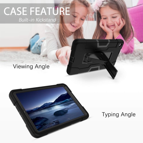 Case for Samsung Galaxy Tab A 8.4 Case, 3 in 1 Heavy Duty ged Hybrid Drop Protection Cover with Kickstand Rechargeable Battery Batteries Replacement