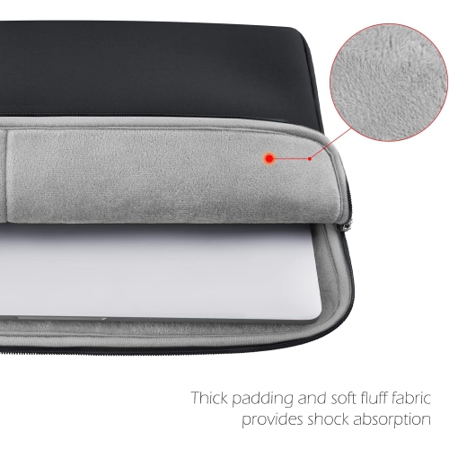 aYoung 15.6 Inch Laptop Sleeve Case Shockproof Laptop Bag with Front Pocket Compatible with 15.6" Chromebook Rechargeable Battery Batteries