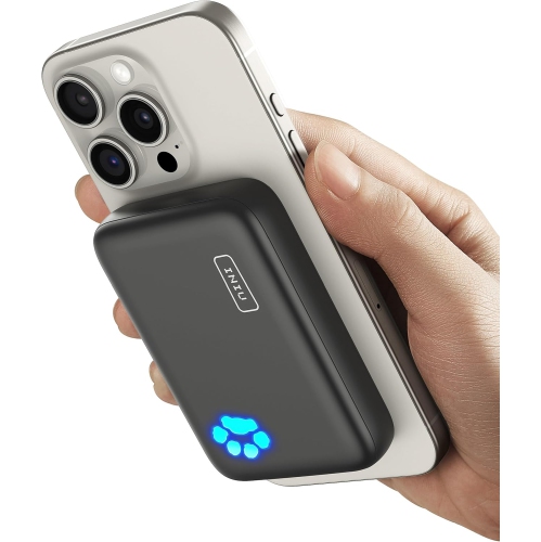 Magnetic Power Bank Compatible with Magsafe, 10000mAh 20W PD Portable Phone Charger, USB C in&Out Rechargeable Battery Batteries Replacement Ni-MH AA