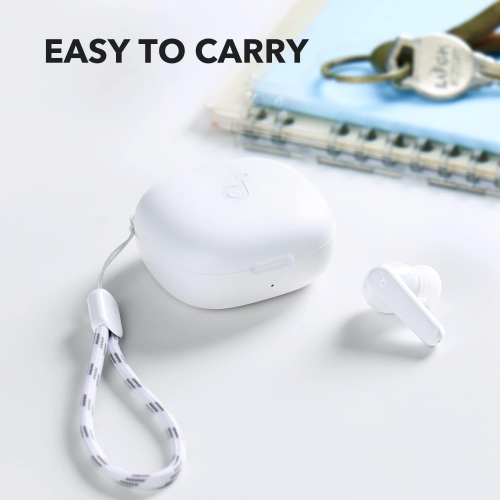 by Anker P20i True Earbuds, 10mm Drivers with Big B, Bluetooth 5.3, 30H Long Playtime, IPX5 Rechargeable Battery Batteries Replacement Ni-MH AAA for